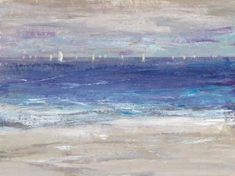Framed Distant Regatta I Print