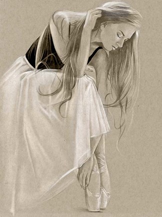 Framed Black Leotard I Print