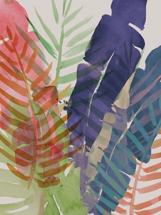 Framed Electric Palms I Print