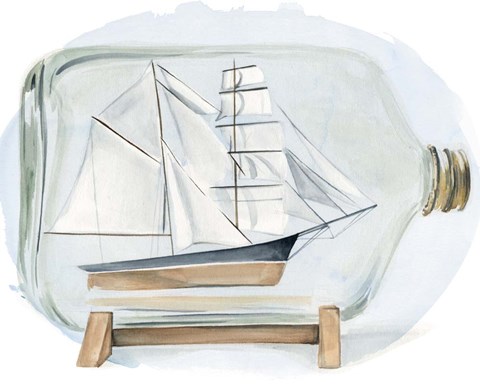 Framed Sail the Seas I Print