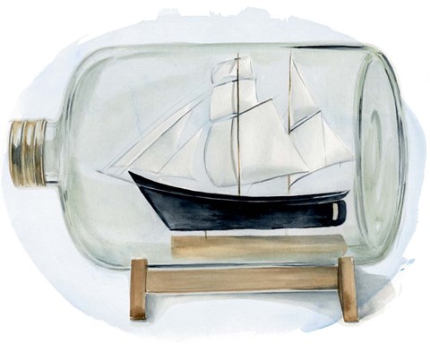 Framed Sail the Seas II Print
