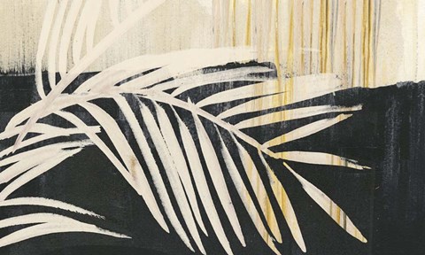 Framed Golden Raffia I Print