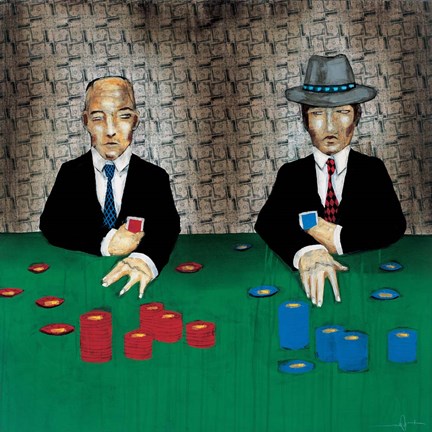 Framed Let the Chips Fall Print