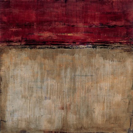 Framed Pompeian Red Print