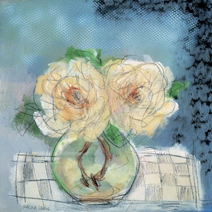 Framed Roses II Print