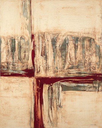 Framed Red Crossing Print