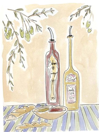 Framed Olio della Cucina IV Print