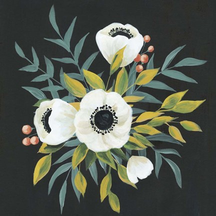 Framed Anemone Posy II Print