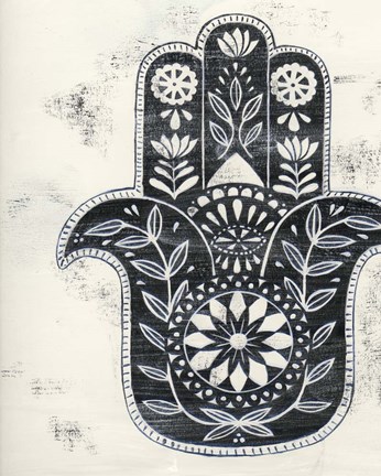 Framed Day Hamsa II Print