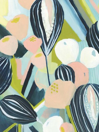 Framed Glow Garden II Print