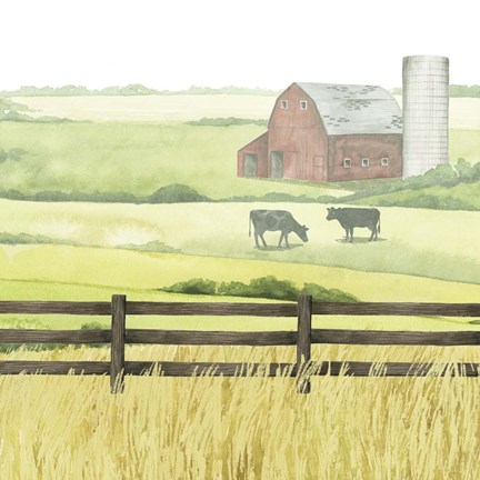 Framed Sunlit Graze II Print