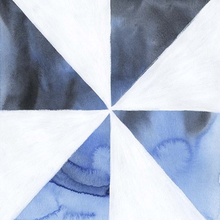 Framed Blue Screen I Print