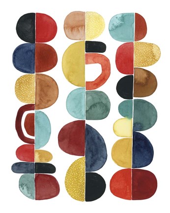 Framed Midcentury Sunrise II Print