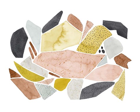 Framed Tuscan Terazzo I Print