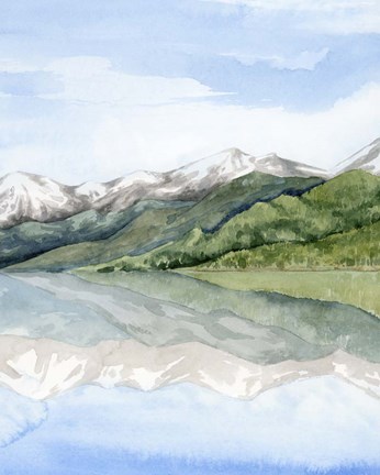 Framed Mirror Lake II Print