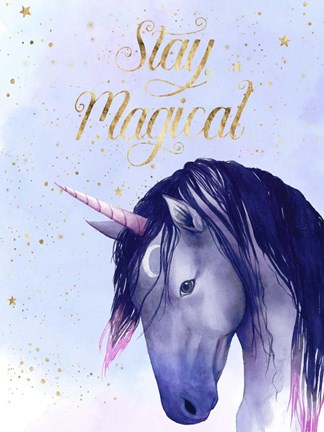 Framed Unicorn Universe  I Print