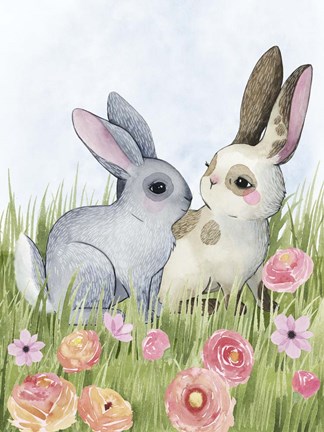 Framed Somebunny Love I Print