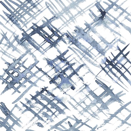 Framed Indigo Ripple VIII Print