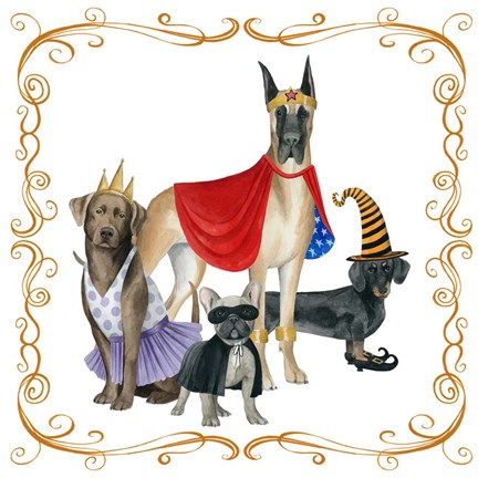 Framed Howloween I Print