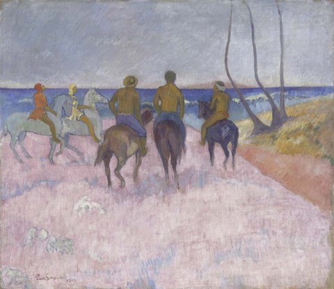 Framed Reiter Am Strand (Cavaliers Sur La Plage), 1902 Print