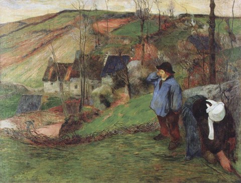 Framed Breton Shepherd Print