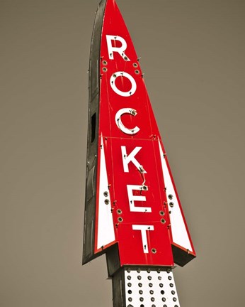 Framed Cafe Rock III Print