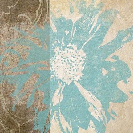 Framed Flower Flake II Print