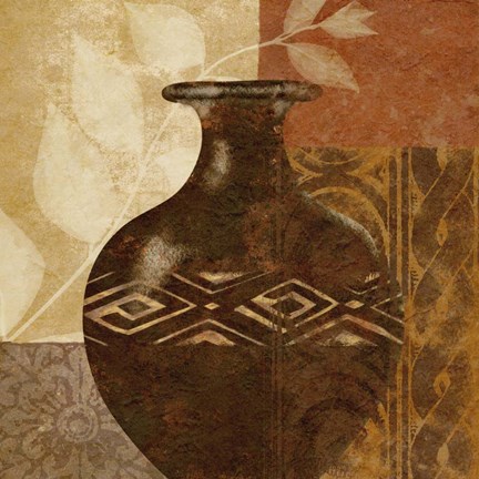 Framed Ethnic Vase III Print