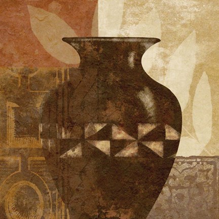 Framed Ethnic Vase IV Print