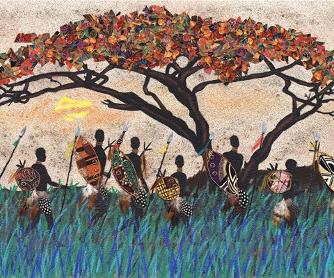 Framed Planes of Africa III Print