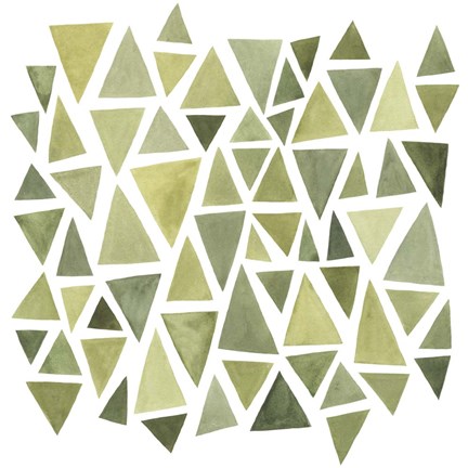 Framed Celadon Geometry II Print