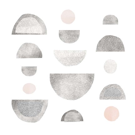 Framed Half Circles I Print