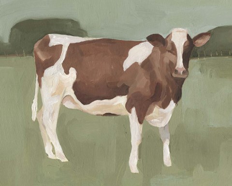 Framed Bovine Field II Print