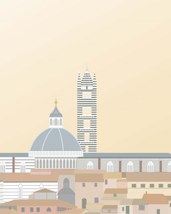 Framed Travel Europe--Duomo di Siena Print