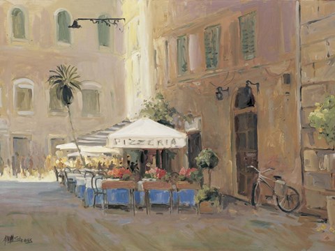 Framed Cafe Roma Print