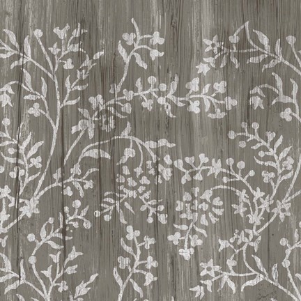 Framed Weathered Wood Patterns V Print