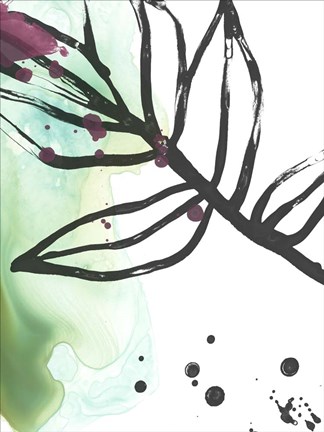 Framed Tropical Moderne I Print