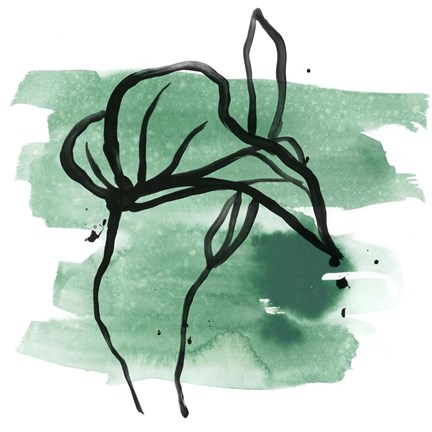 Framed Tropical Sumi-e I Print