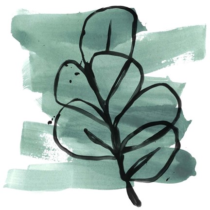 Framed Tropical Sumi-e V Print