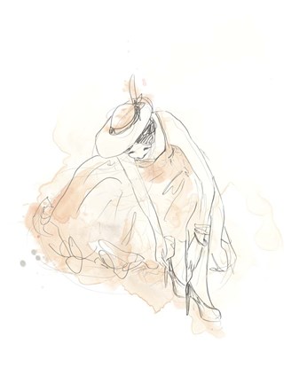 Framed Blush &amp; Grey Fashion III Print