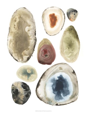 Framed Geode Collection I Print