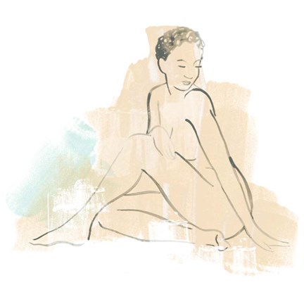 Framed Colorblock Figure II Print