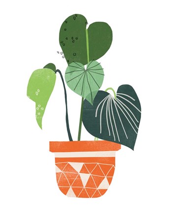 Framed Happy Plants II Print