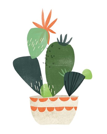 Framed Happy Plants IV Print