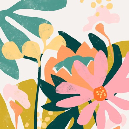 Framed Cut Paper Garden I Print