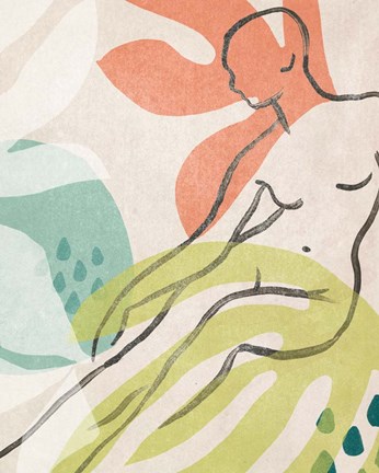 Framed Tropical Nude IV Print