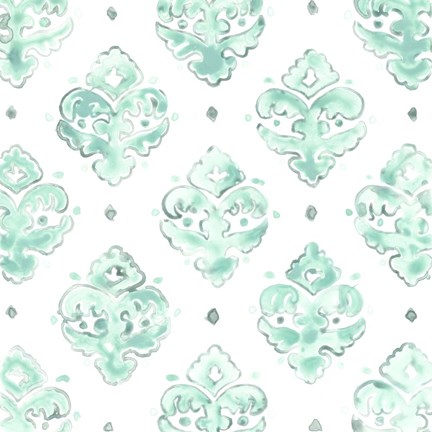 Framed Bohemian Textile II Print