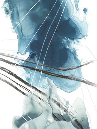 Framed Bella Indigo II Print