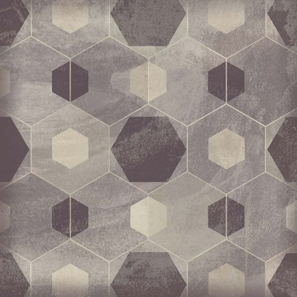 Framed Hexagon Tile IV Print