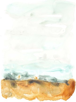 Framed Flowing Sand Bar I Print